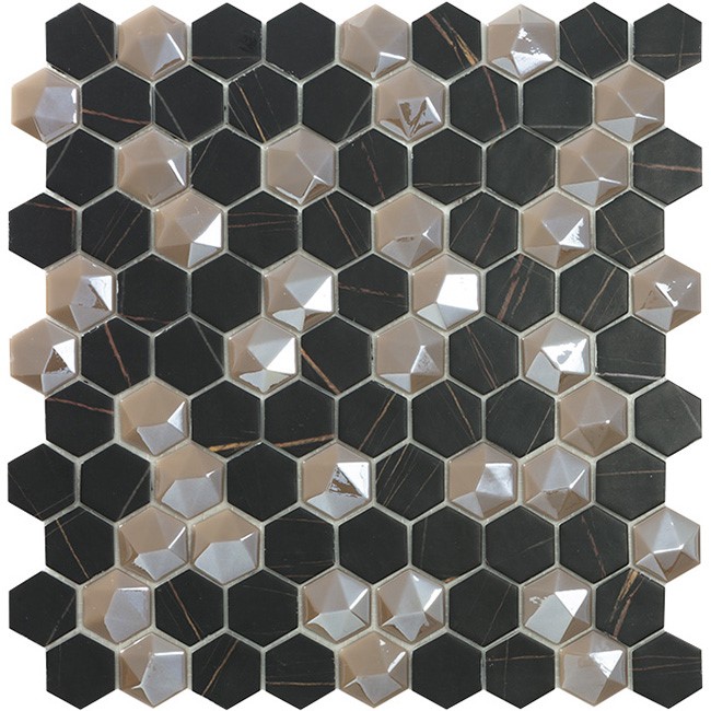 VIDREPUR SUPREME SAHARA MIX COFFEE HEX (3.5х3.5) 31.7х30.7 арт. 40739