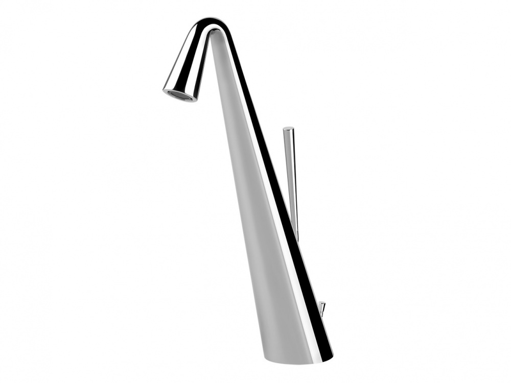 GESSI CONO Смеситель для раковины высокий с донным клапаном на 1 1/4, хром арт. 34643