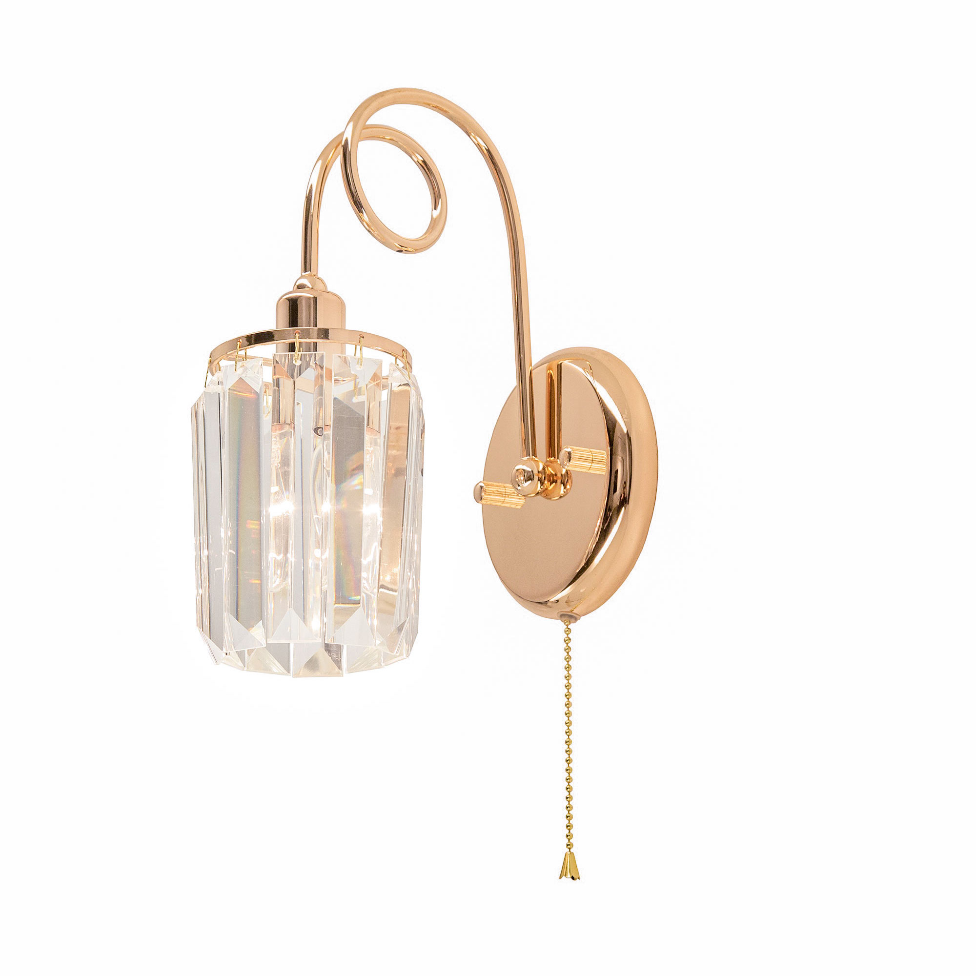 Citilux Синди CL330312 Бра хрустальное с выключателем Золото арт. 88203