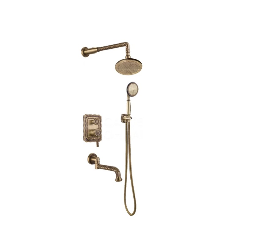 Душевая система встраиваемая Bronze de Luxe WINDSOR 10137R, бронза арт. 191036