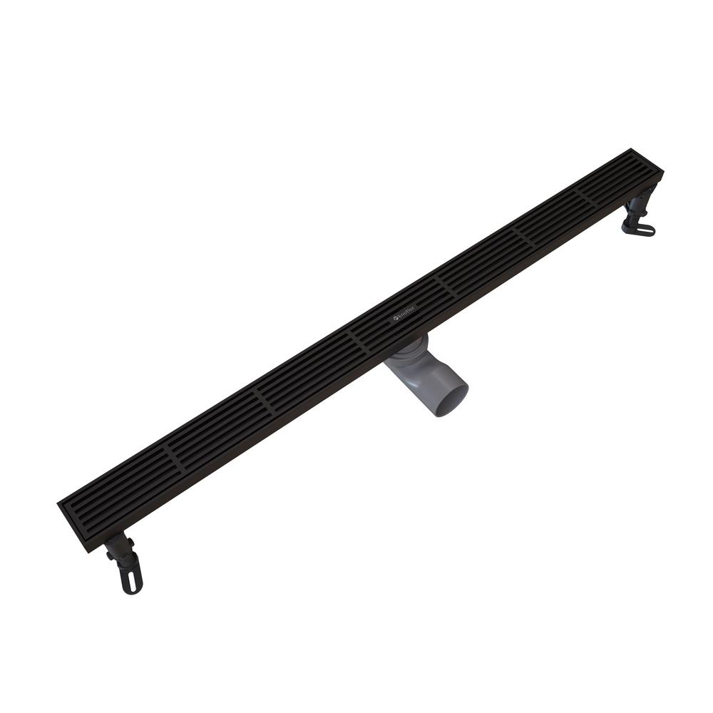 Душевой трап линейный Knotlor SDRW0800LBL, матовый черный арт. 176050