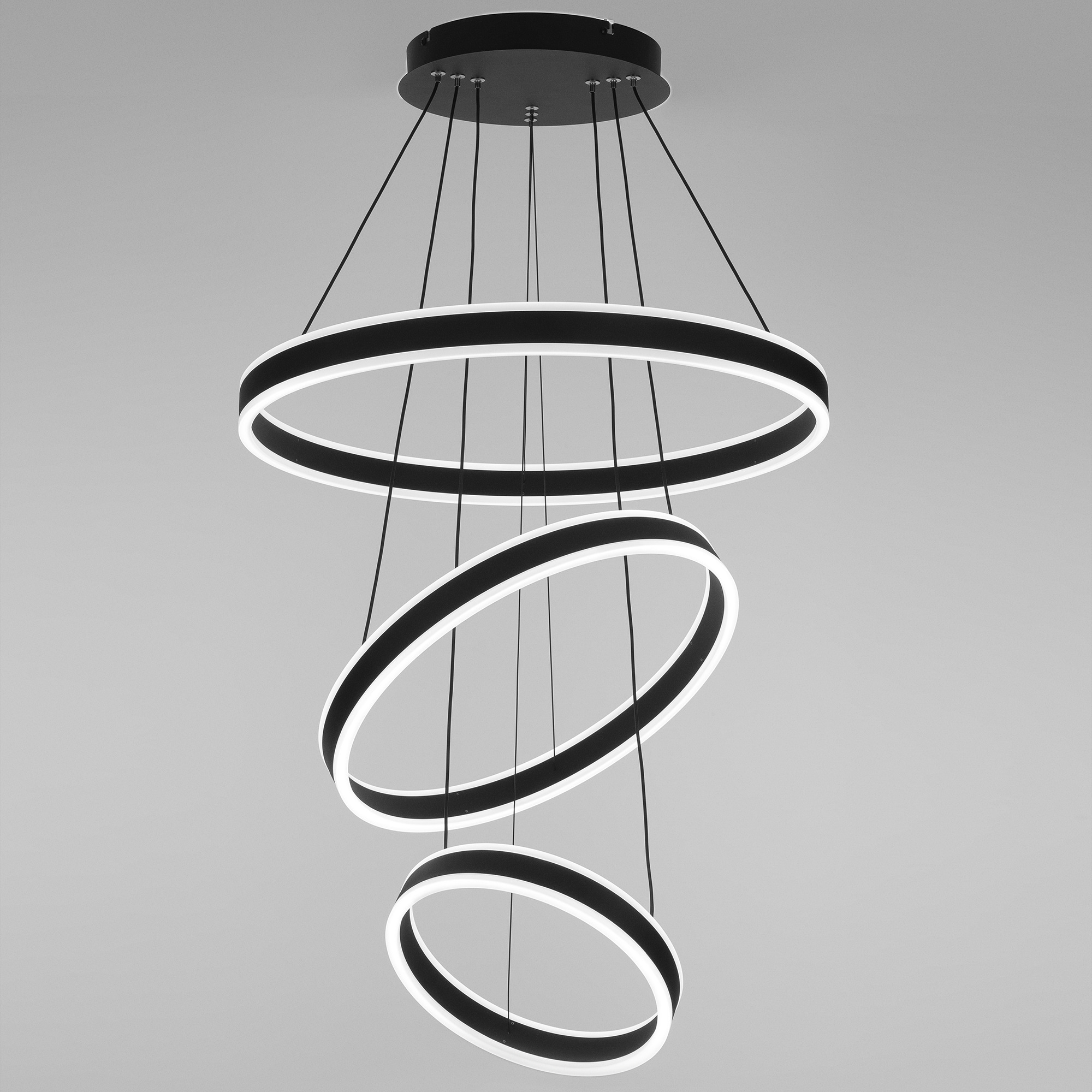 Citilux Дуэт CL719651 LED Люстра подвесная с пультом Чёрная арт. 89028