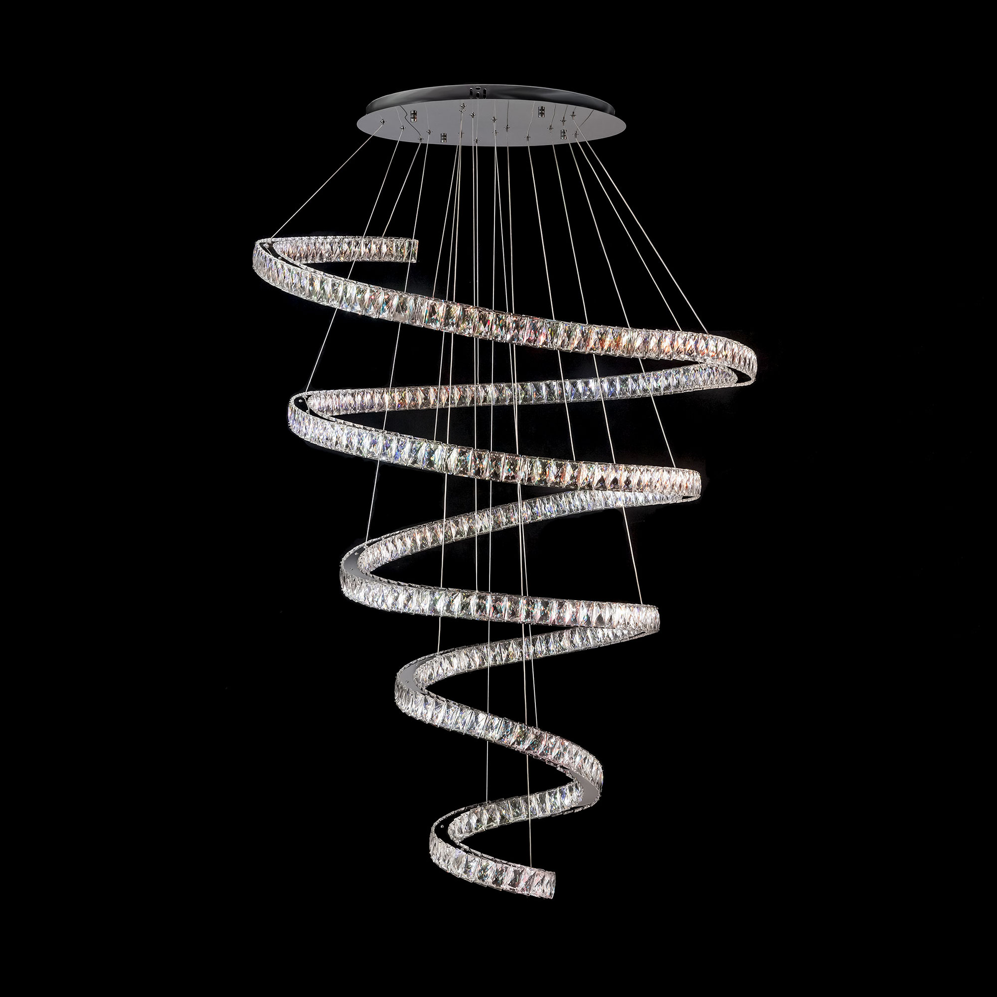 Eletto Olimpia EL330P140 LED Люстра хрустальная с пультом Хром арт. 88245