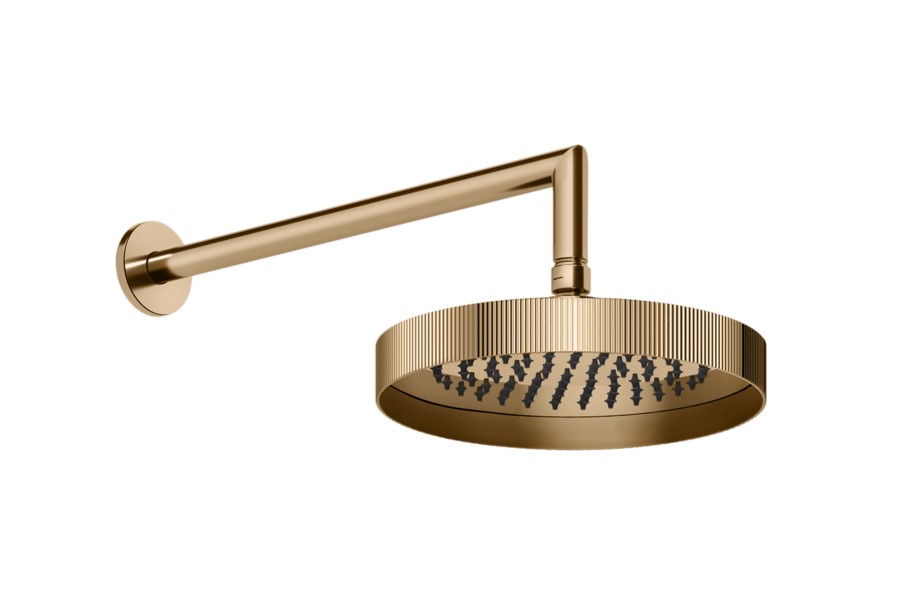 GESSI INGRANAGGIO Душевая головка для настенного крепления с шарниром, Warm Bronze PVD арт. 38092