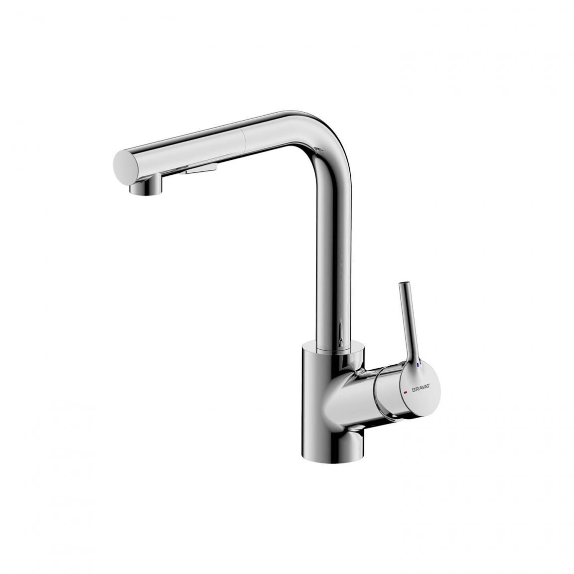Смеситель для кухни Bravat Affability F7172217CP-3, хром арт. 169996