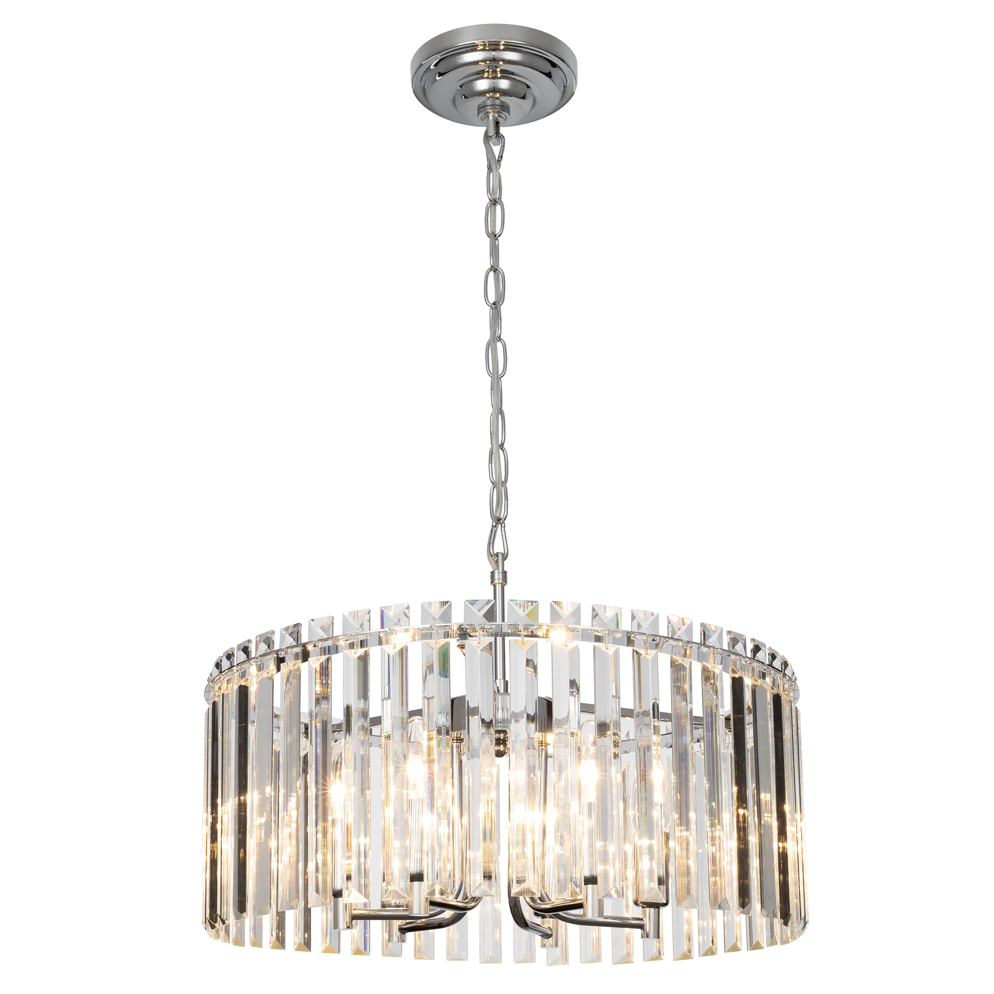 Citilux Джейн CL306161 Хрустальная подвесная люстра Хром арт. 89148