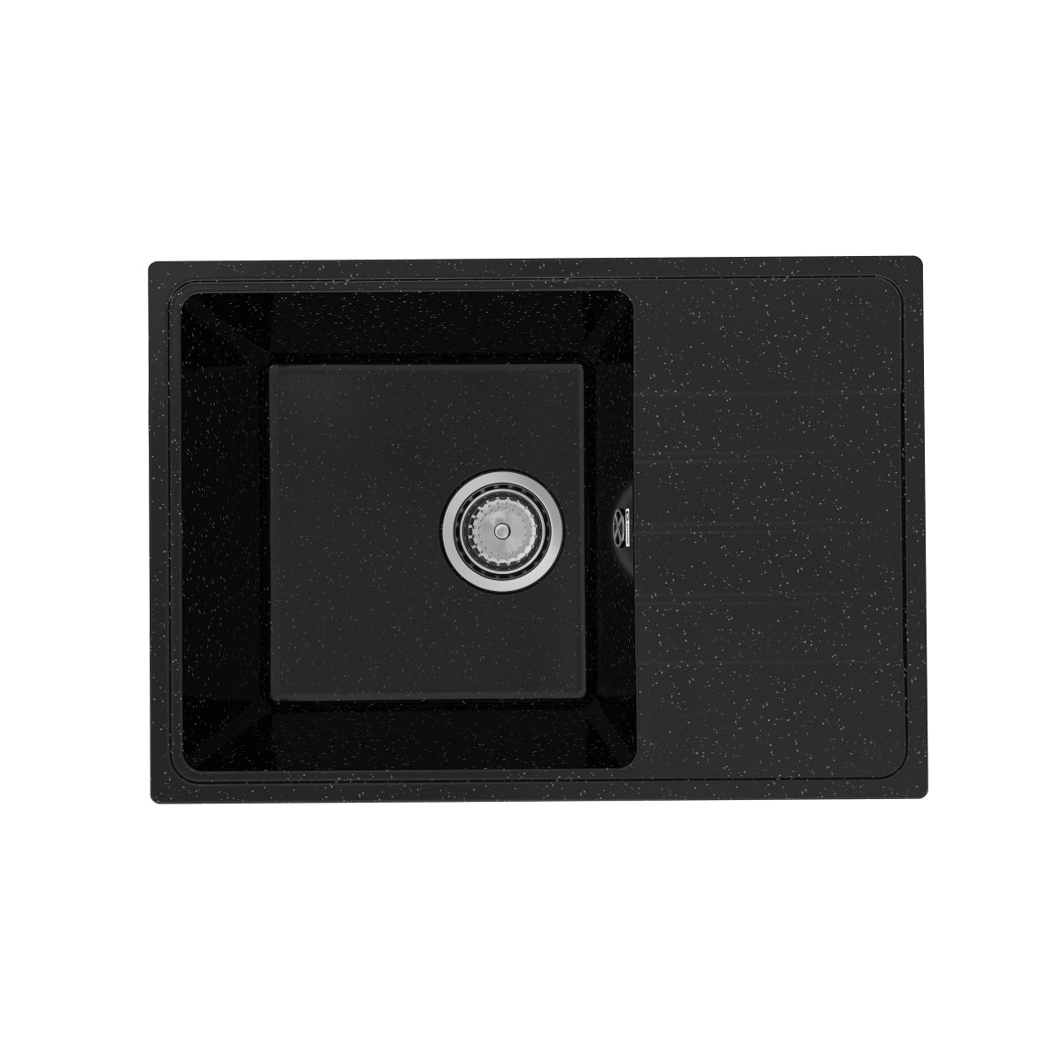 Кухонная мойка Practik PR-M-600-004 (без сифона), черный оникс арт. 185213