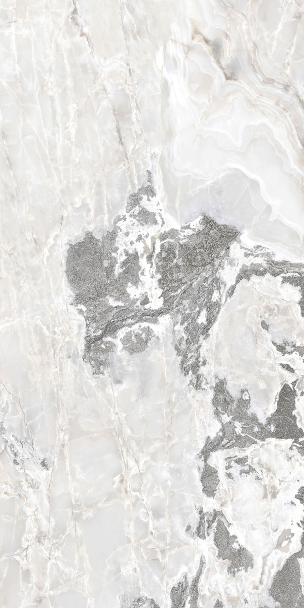 Керамогранит  ONYX&MORE WHITE BLEND SATIN 6MM R  120x240 арт. 84034