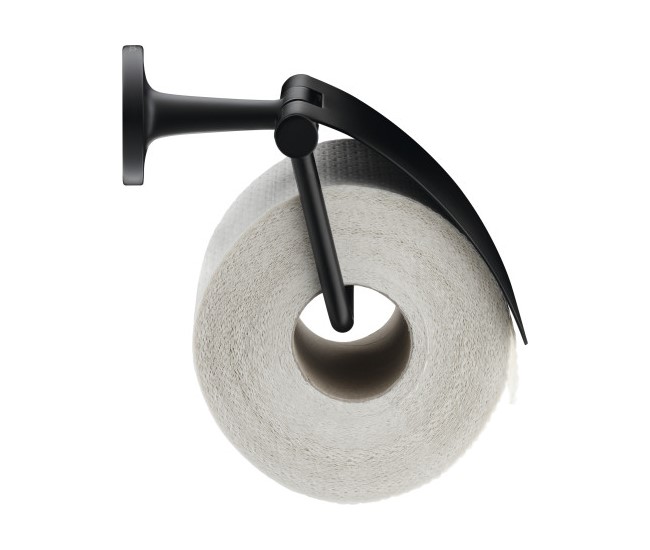 DURAVIT Starck T Держатель туалетной бумаги с крышкой 125 мм, black matt арт. 31097