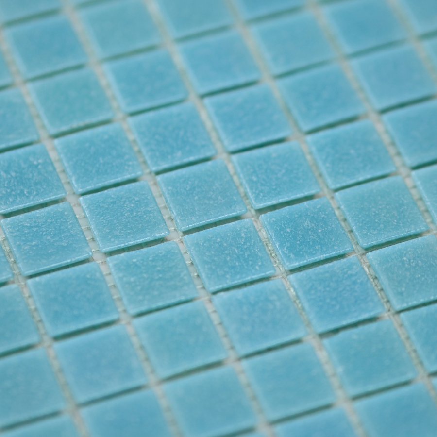 Плитка декоративная стеклянная  Simple Blue/Простой синий 20*20 327*327 бумага арт. 90276