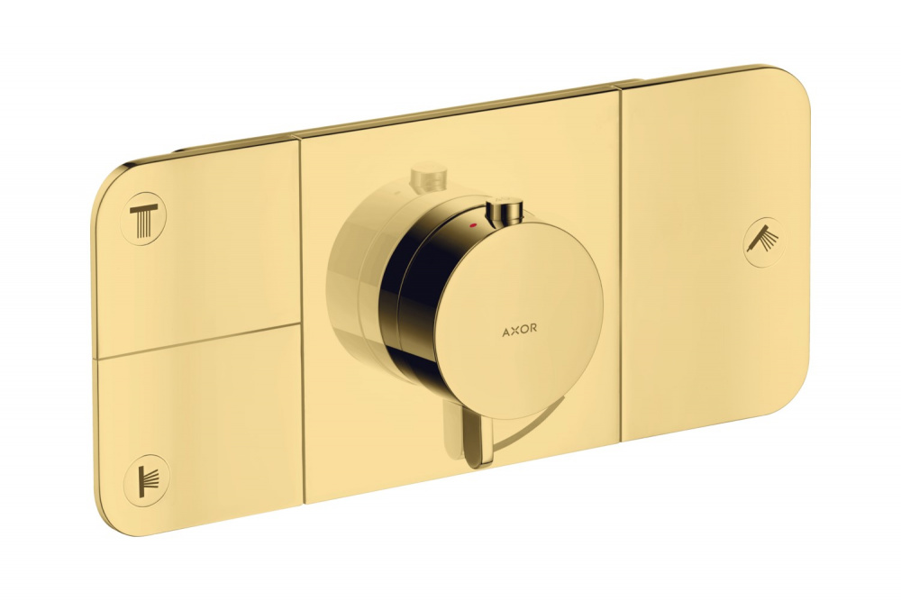 AXOR ONE Термостат для 3 потребителей, полированное золото арт. 38156