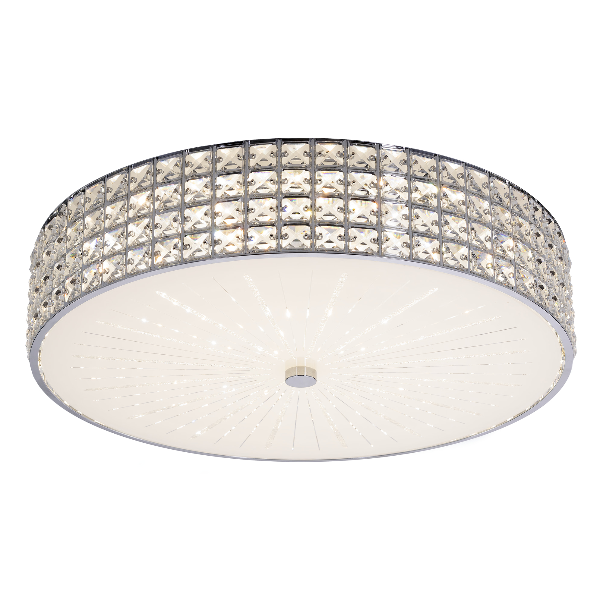 Citilux Портал CL32418G1 LED RGB Люстра хрустальная с пультом Хром арт. 89027