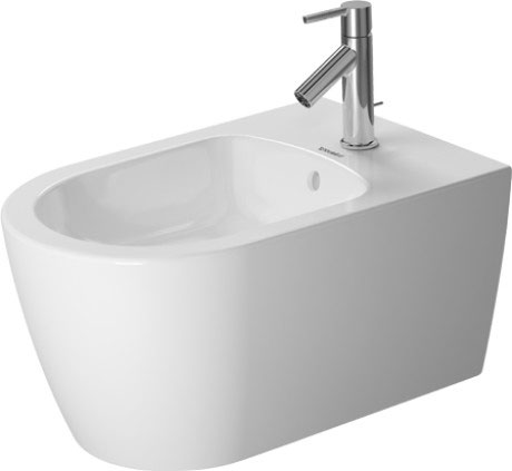 DURAVIT ME by Starck Биде подвесное, со сливом, с 1 отв. под смеситель, 370x570 мм, белый арт. 36149
