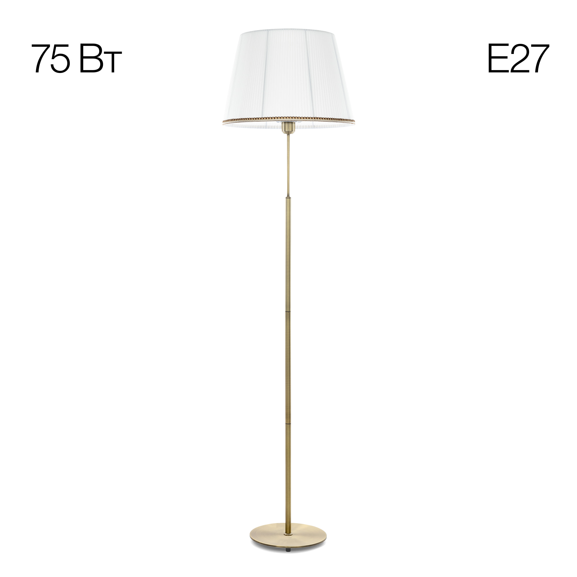 Citilux Линц CL402980 Торшер бронза с белым абажуром арт. 89025
