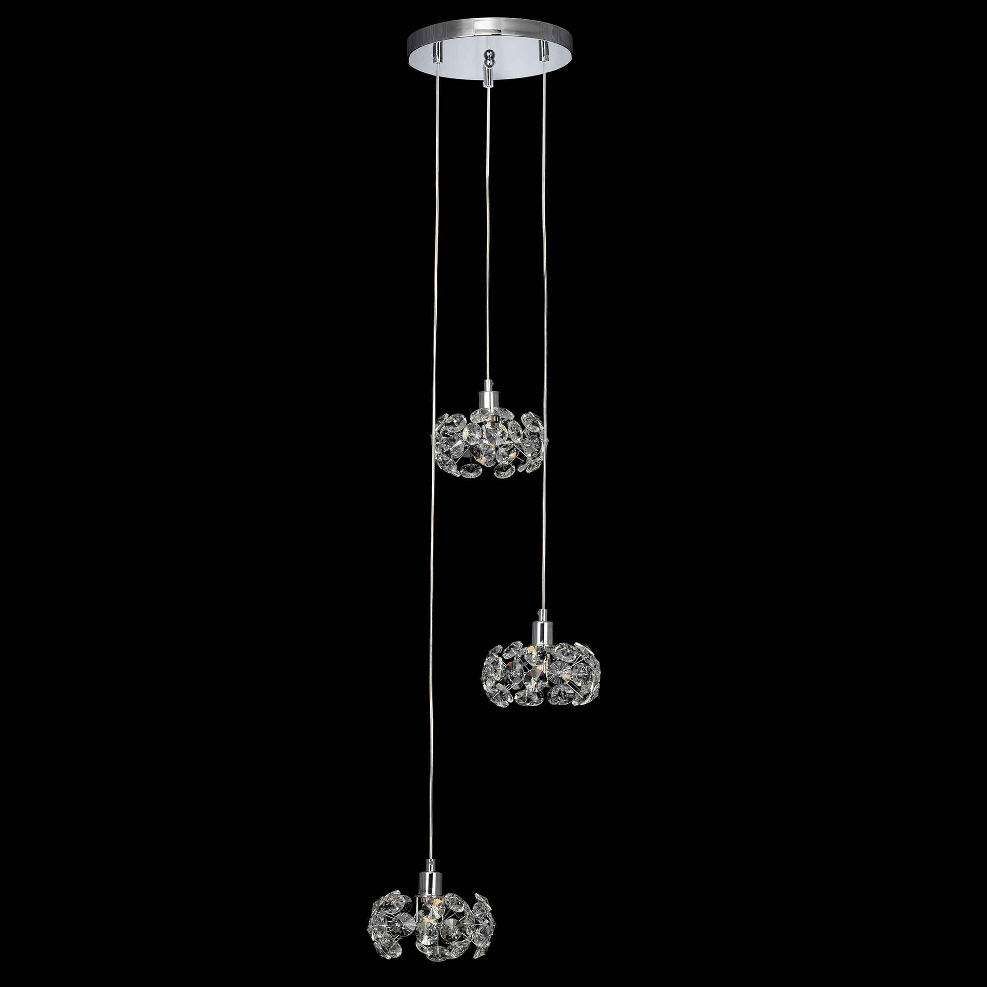 Eletto Betsy EL322P03.1 Хрустальный подвесной светильник Хром арт. 89485