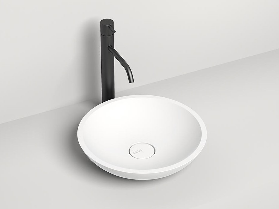 Salini CALLISTA 05 Раковина накладная 370х370х85 мм, без перелива, БЕЗ ДК, S-Sense-белый глянцевый арт. 36441