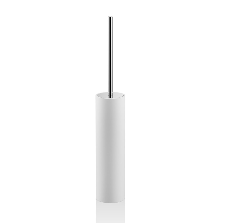 DW STONE SBG Ёршик туалетный напольный, H52x8,5x8,5 см, Белый/Хром арт. 30267