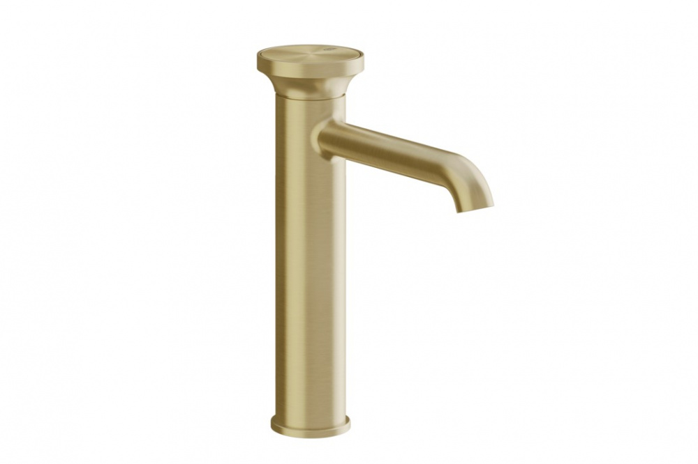 GESSI ORIGINI Смеситель для раковины, H247 мм, вынос 164 мм, БЕЗ ДК, Brushed Brass PVD арт. 35128