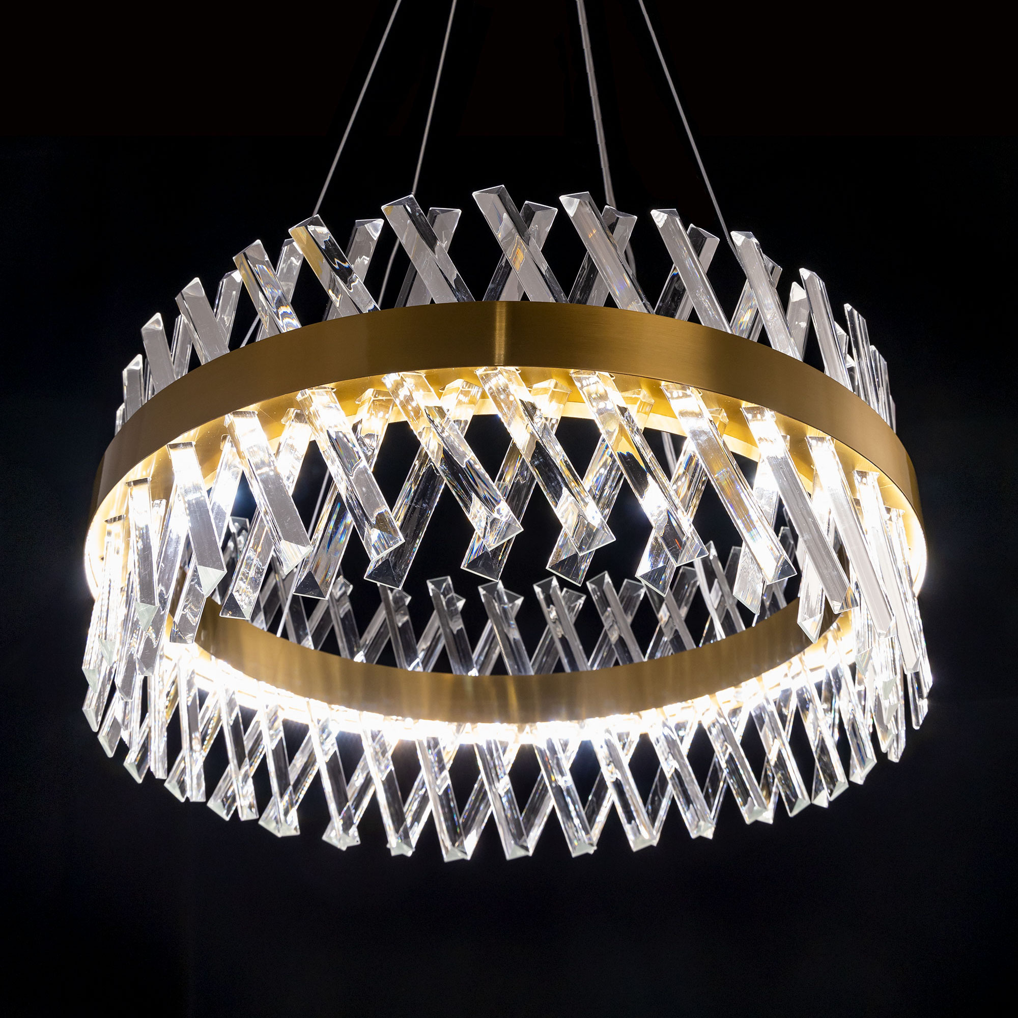 Citilux Ричард CL336063 LED Люстра хрустальная с пультом Бронза арт. 88865