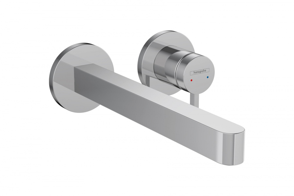 HANSGROHE Finoris Смеситель для раковины, однорычажный, СМ, настенный, с изливом 22,8 см, хром арт. 35282