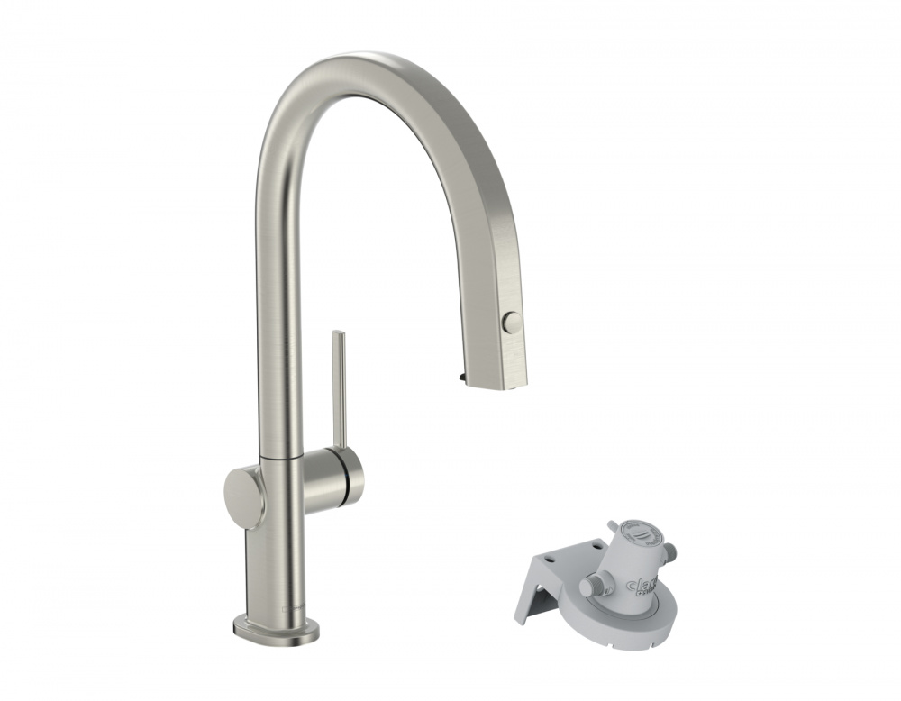 HANSGROHE Aqittura M91 Кухонный смеситель, FilterSystem 210, выдвижной носик, Stainless Steel арт. 40361