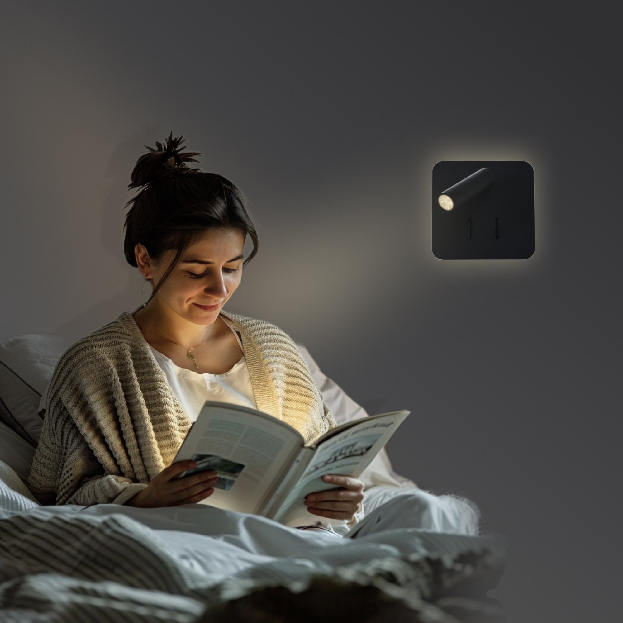 Citilux Декарт CL704421 LED Бра с выключателем Чёрное арт. 88374