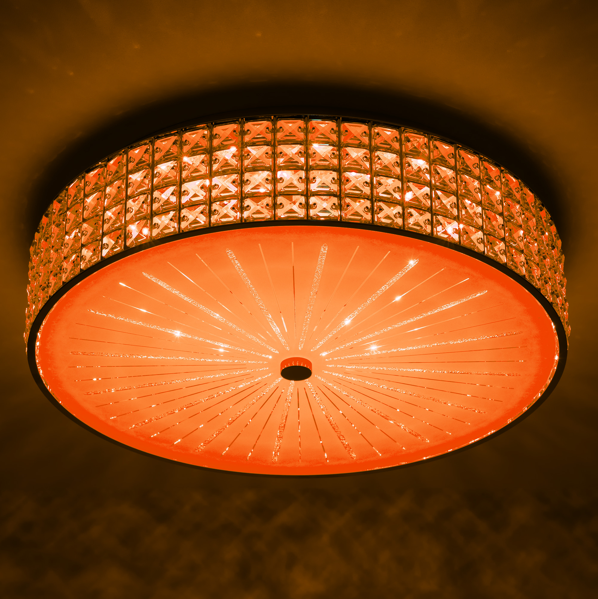 Citilux Портал CL32418G1 LED RGB Люстра хрустальная с пультом Хром арт. 89027