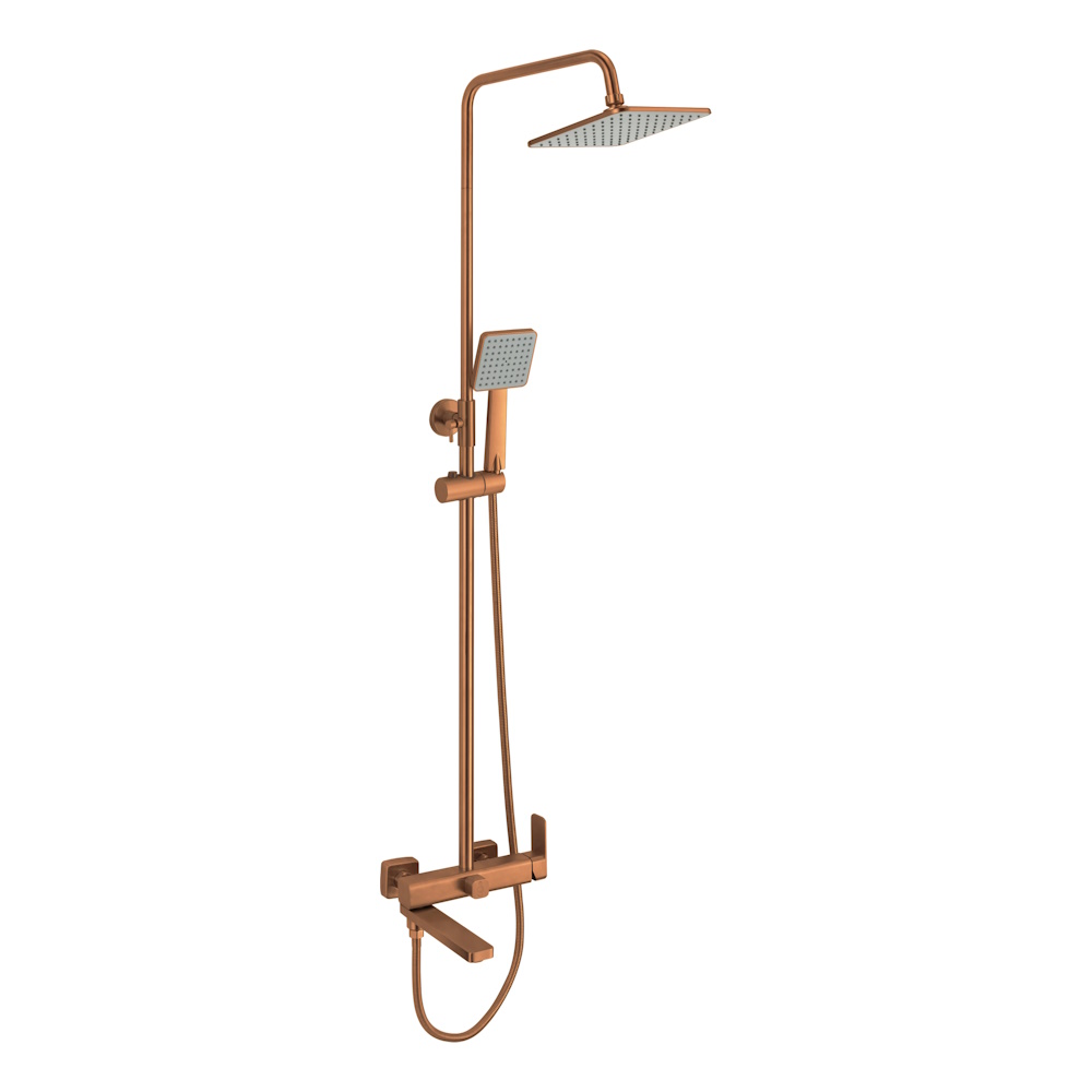 Душевая система Fmark FS8745-22HB, розовое золото арт. 192095