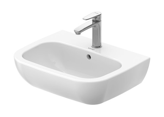 DURAVIT D-CODE Раковина подвесная с переливом, 1 отв. под смеситель, 550x430 мм, белый арт. 36733