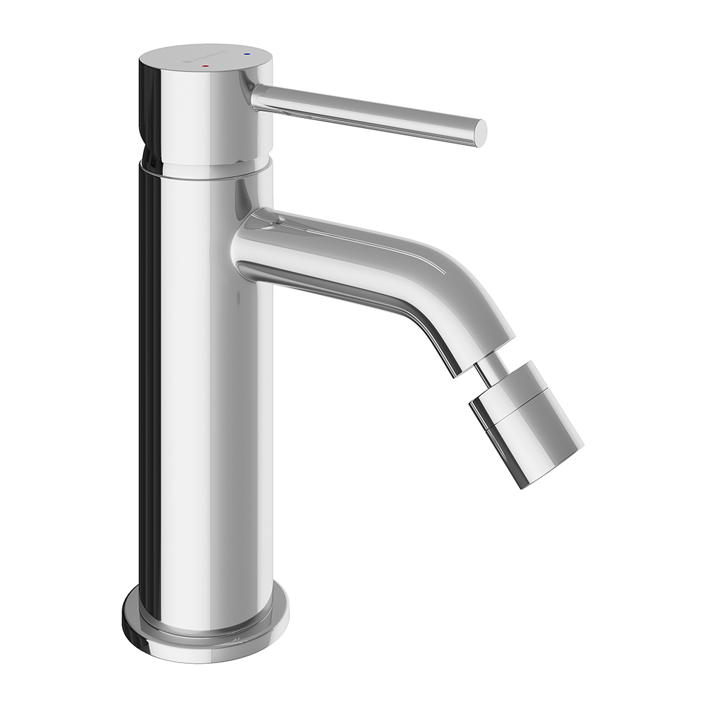 AQUEDUTO CANO Смеситель для биде H136 мм, вынос 116 мм, БЕЗ ДК, хром арт. 35789
