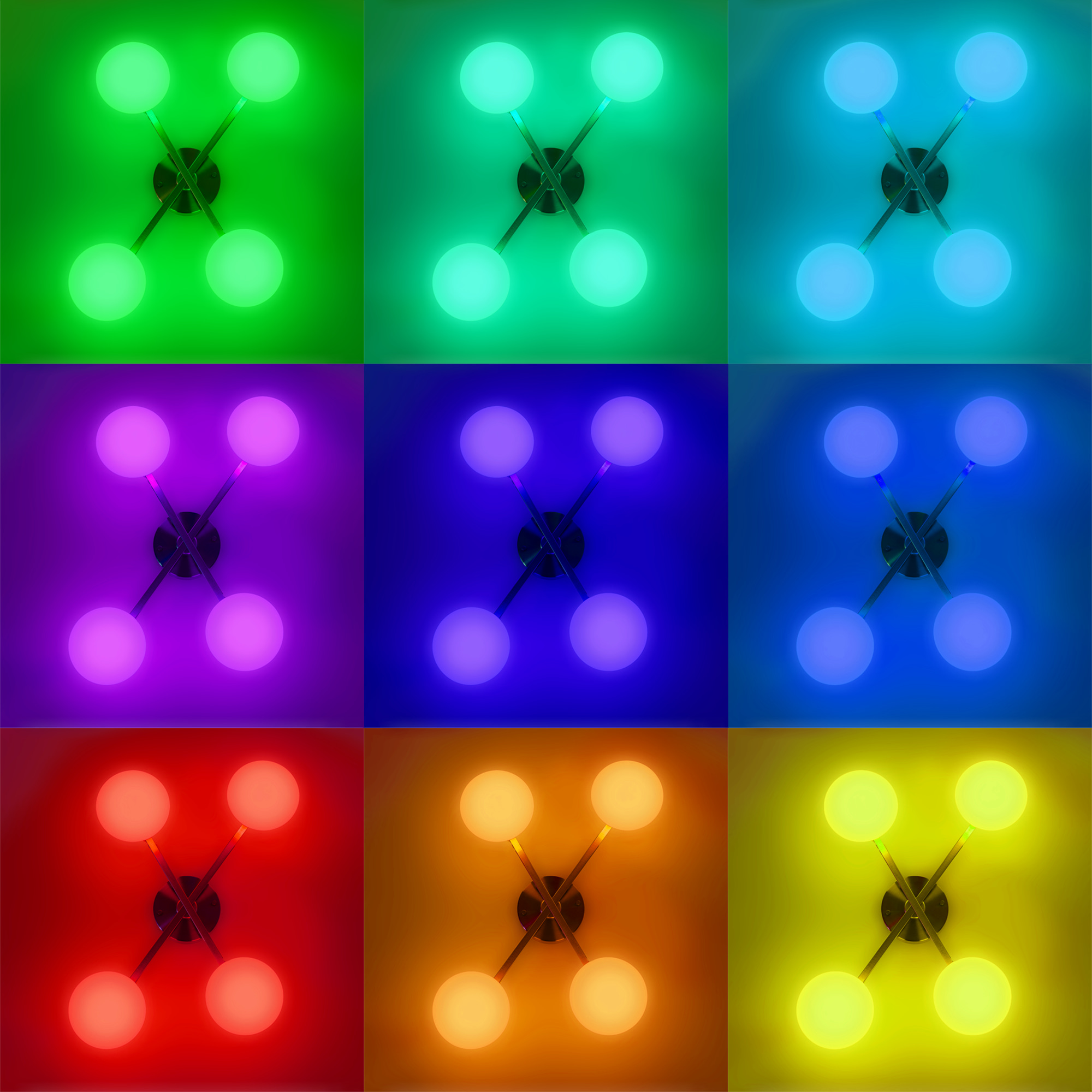 Citilux ATMAN SMART CL226A141 RGB LED Умная люстра Матовый Хром арт. 89433