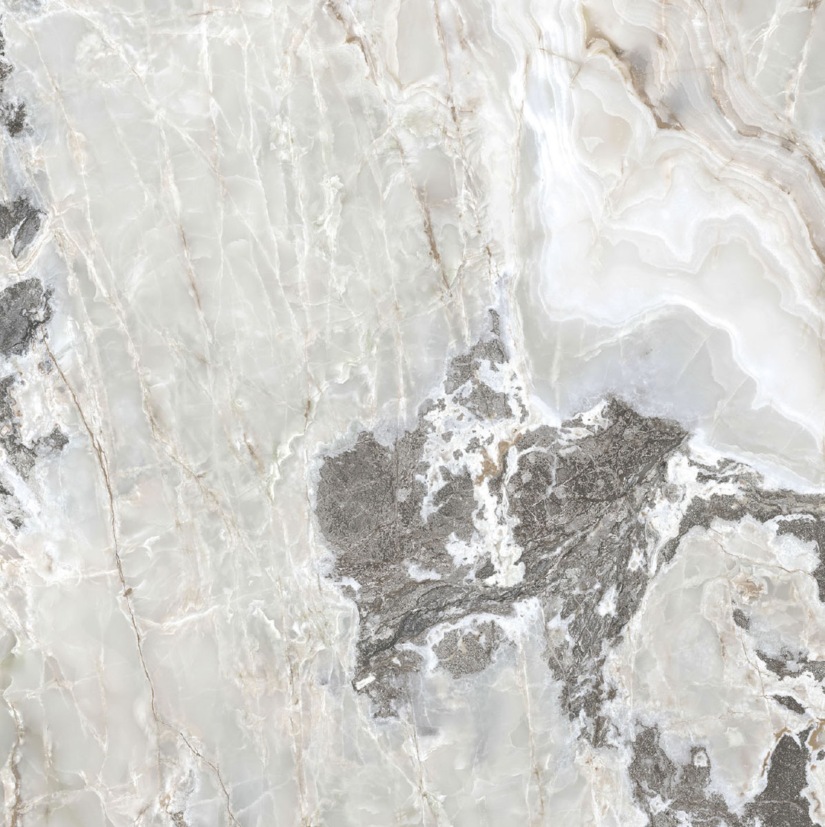 Керамогранит  ONYX&MORE SILVER BLEND GLO 6MM R 160X160 арт. 84000