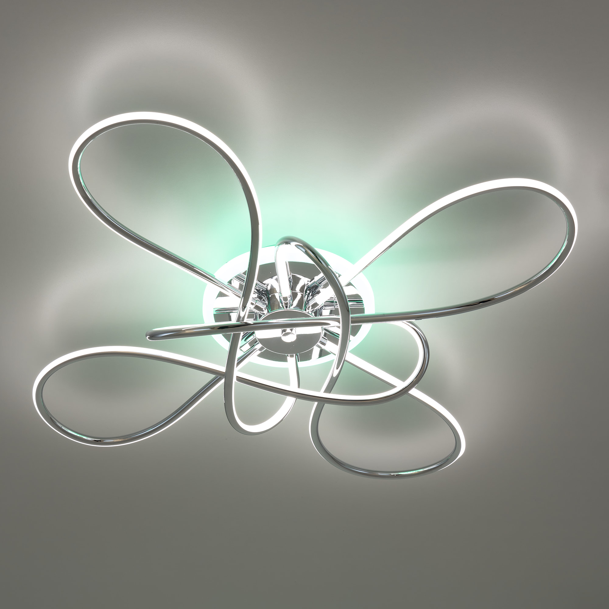Citilux Джемини CL229B141E LED RGB Люстра с пультом Хром арт. 88984