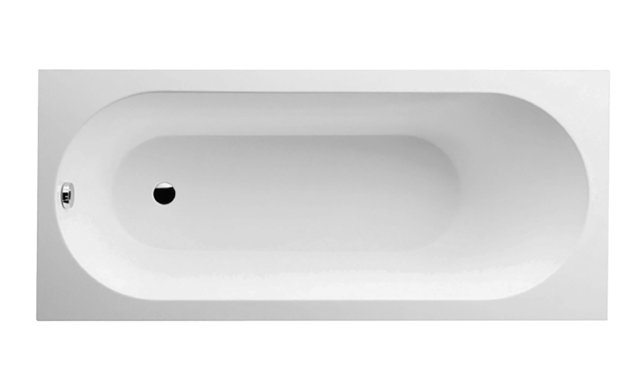 VB OBERON Ванна с ножками 1600x750 мм, материал Quaryl®, Альпийский белый арт. 32508