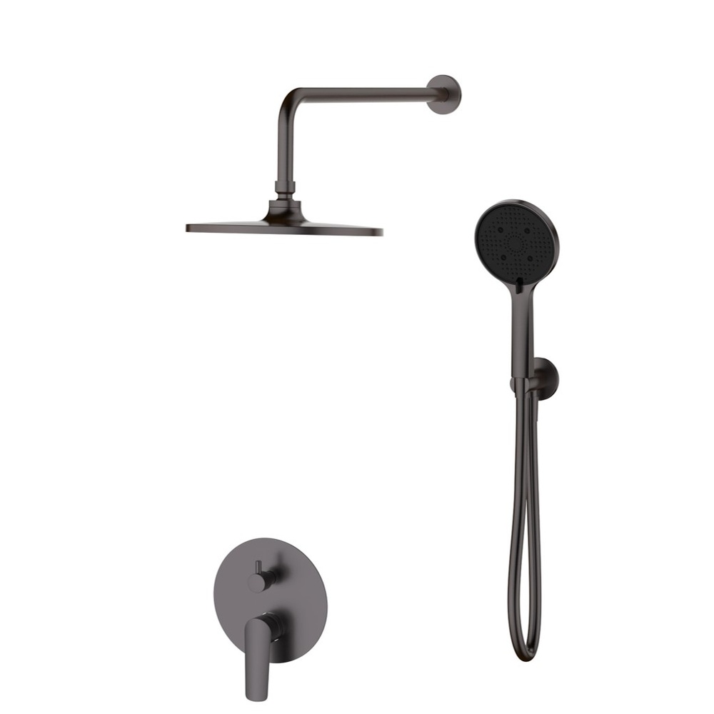 Душевая система встраиваемая ESKO Lagos Gun Metal SET6in1LGGM, оружейная сталь арт. 192108