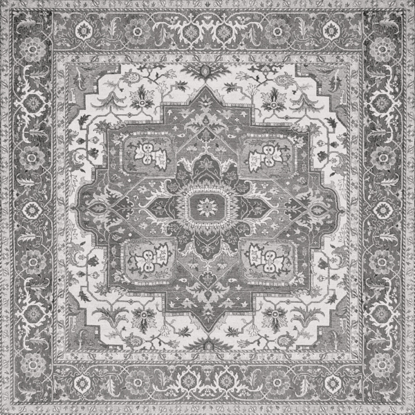 APARICI KILIM BLACK NATURAL 59.55x59.55 G-3258 арт. 42370