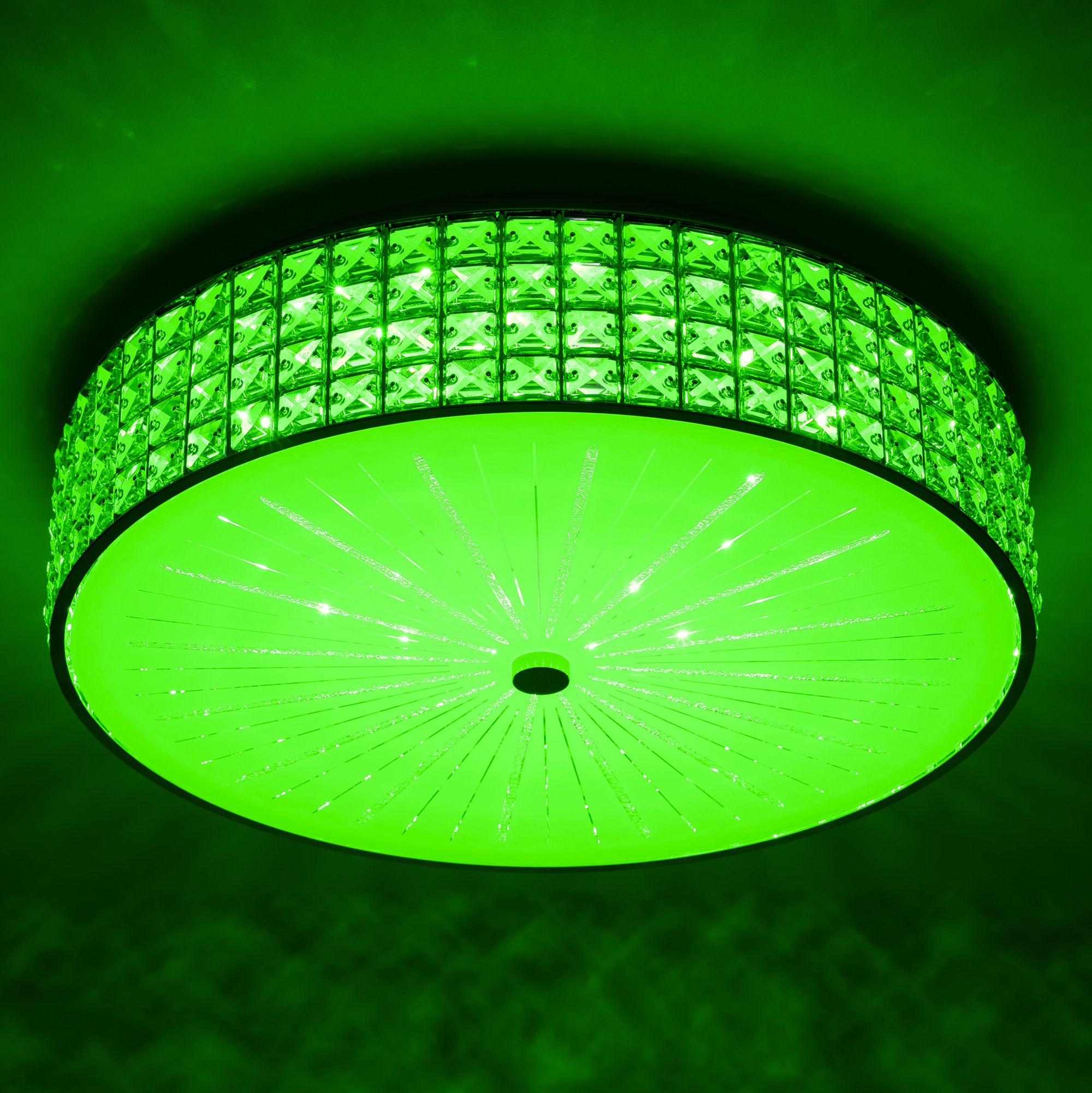 Citilux Портал CL32418G1 LED RGB Люстра хрустальная с пультом Хром арт. 89027