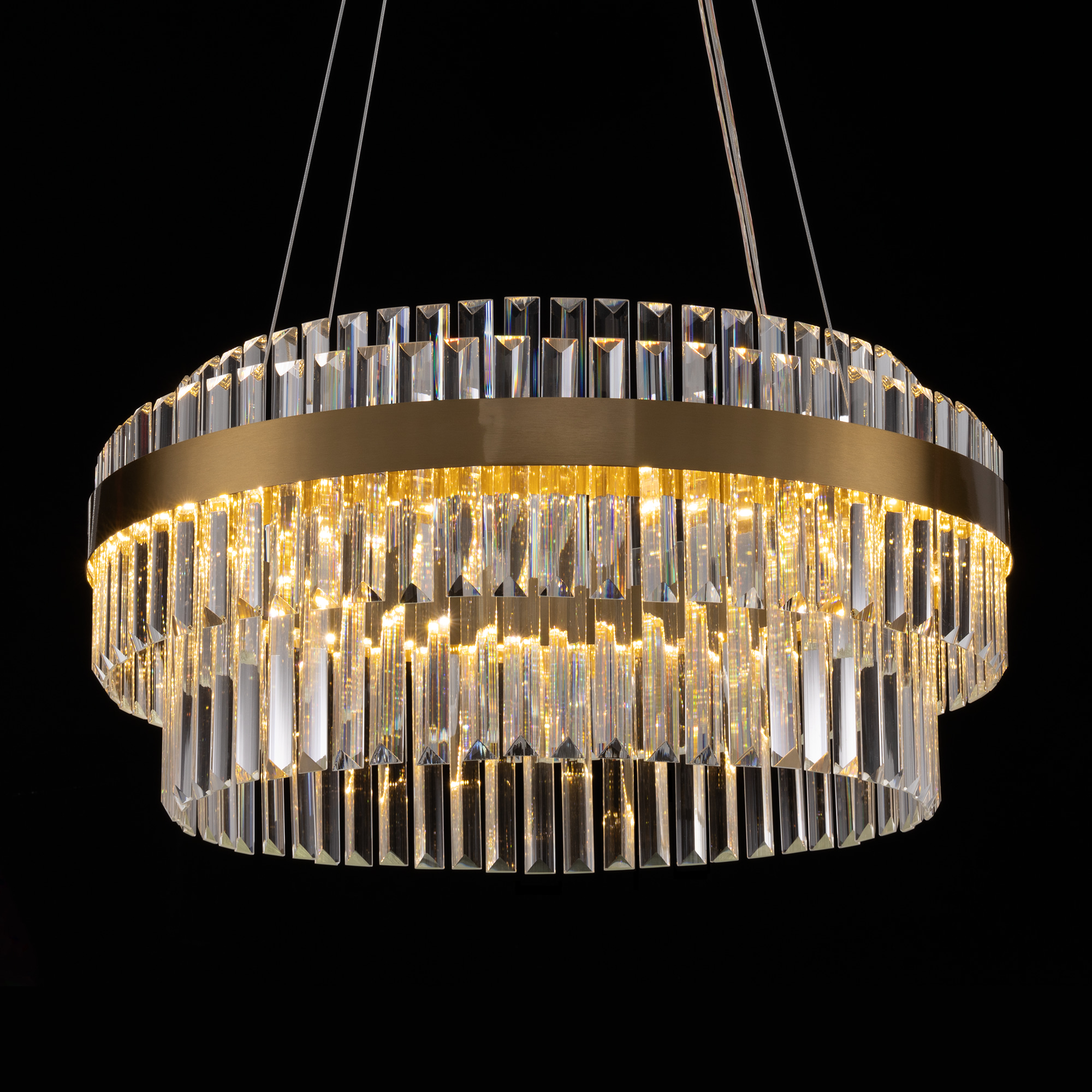 Citilux Sheldon CL339163 LED Люстра хрустальная с пультом Бронза арт. 89346