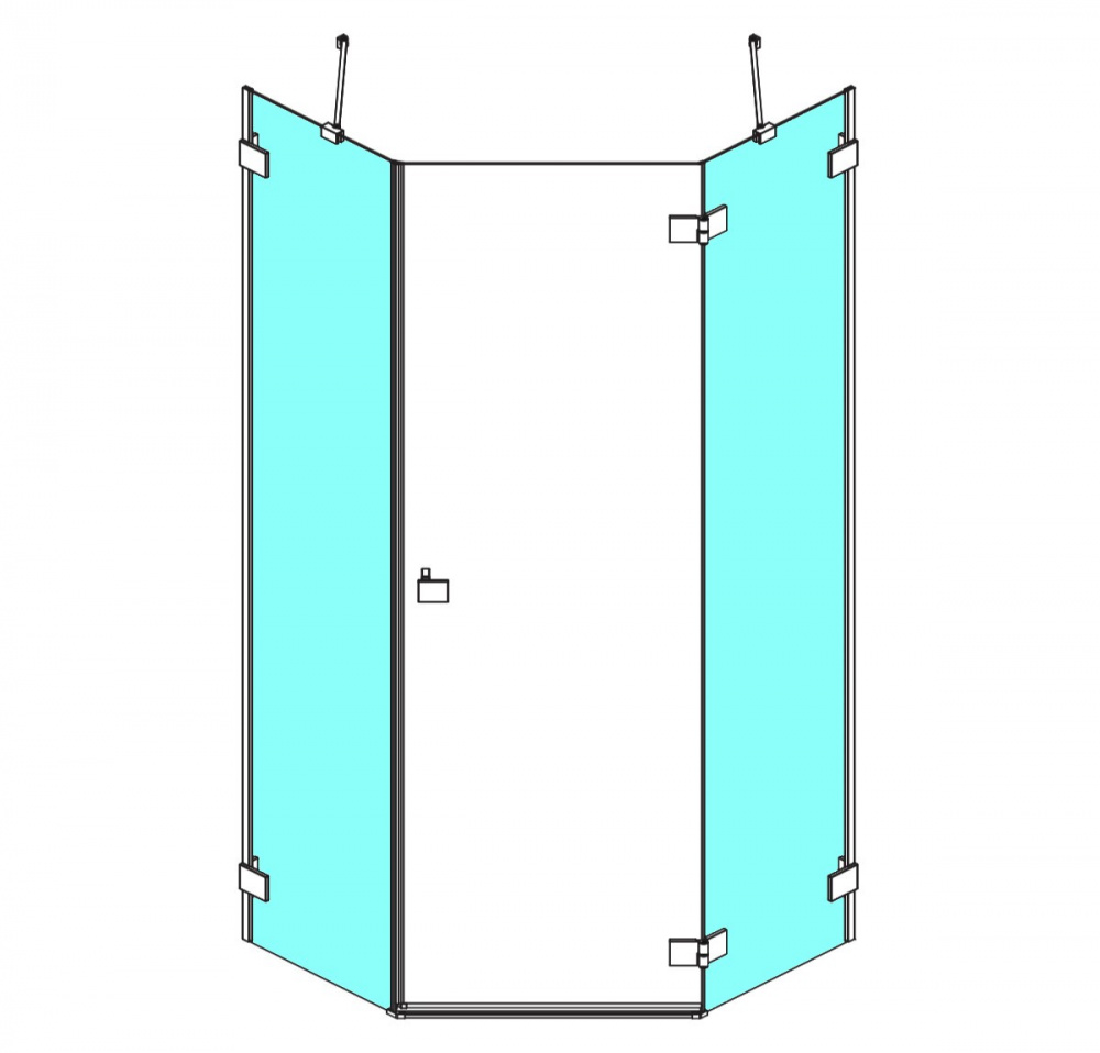 RADAWAY Essenza Pro PTJ walls 100 Z×100 S Боковые стенки, прозрачное арт. 32637