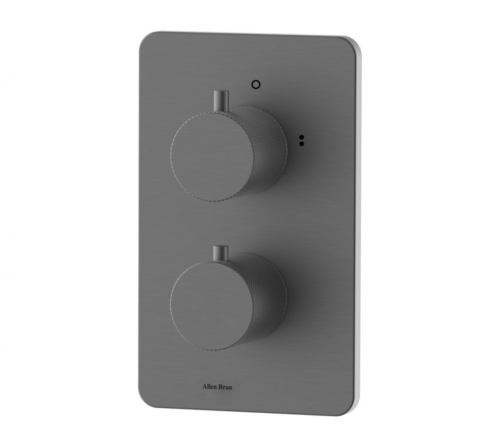 ALLEN BRAU PRIORITY 4.0 Термостат для душа, 1-3 выхода, vernet, Easy box, графит браш арт. 40279