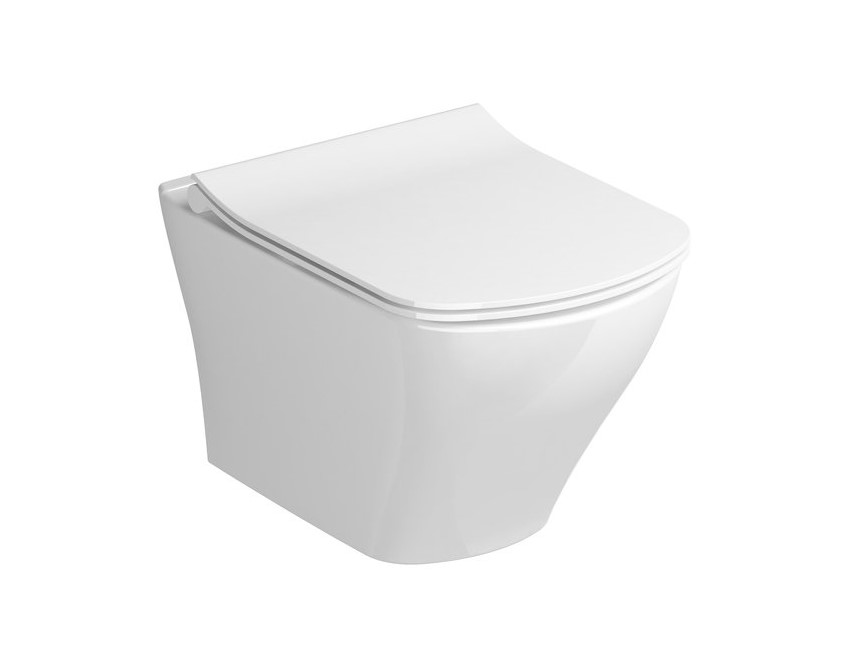 RAVAK CLASSIC RimOFF Унитаз подвесной (безободковый), 370x515x330 мм, белый арт. 37737