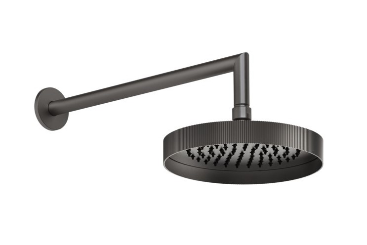 GESSI INGRANAGGIO Душевая головка для настенного крепления, поворотная, Black Metal Brushed PVD арт. 38090