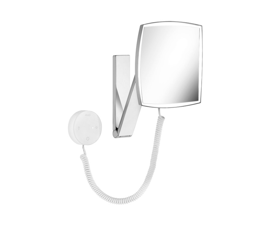 KEUCO iLook move Косметическое зеркало с подсветкой, 1x4,5 Вт светодиод, увеличения x 5, хром арт. 31043