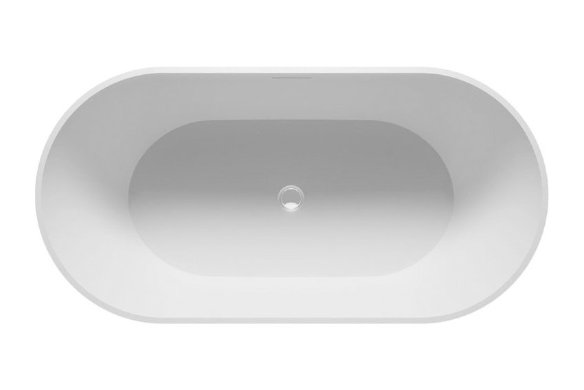RIHO BILBAO Ванна свободностоящая 170x80 см, 275 л, SOLID SURFACE - белый матовый арт. 32030