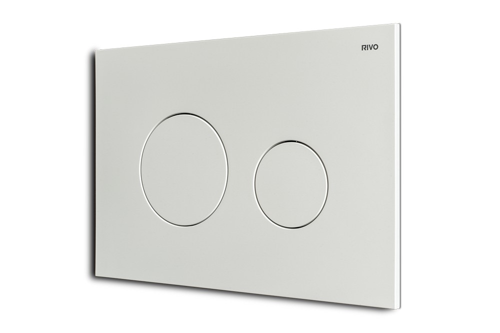 RIVO Touch Neo Панель двойного смыва для баков RIVO Set A, Белый матовый арт. 161582
