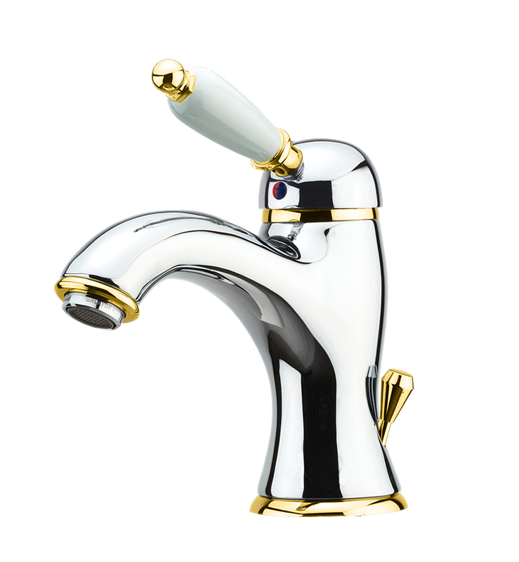 Смеситель для раковины Fiore IMPERIAL 83CO5221, хром/золото арт. 162224