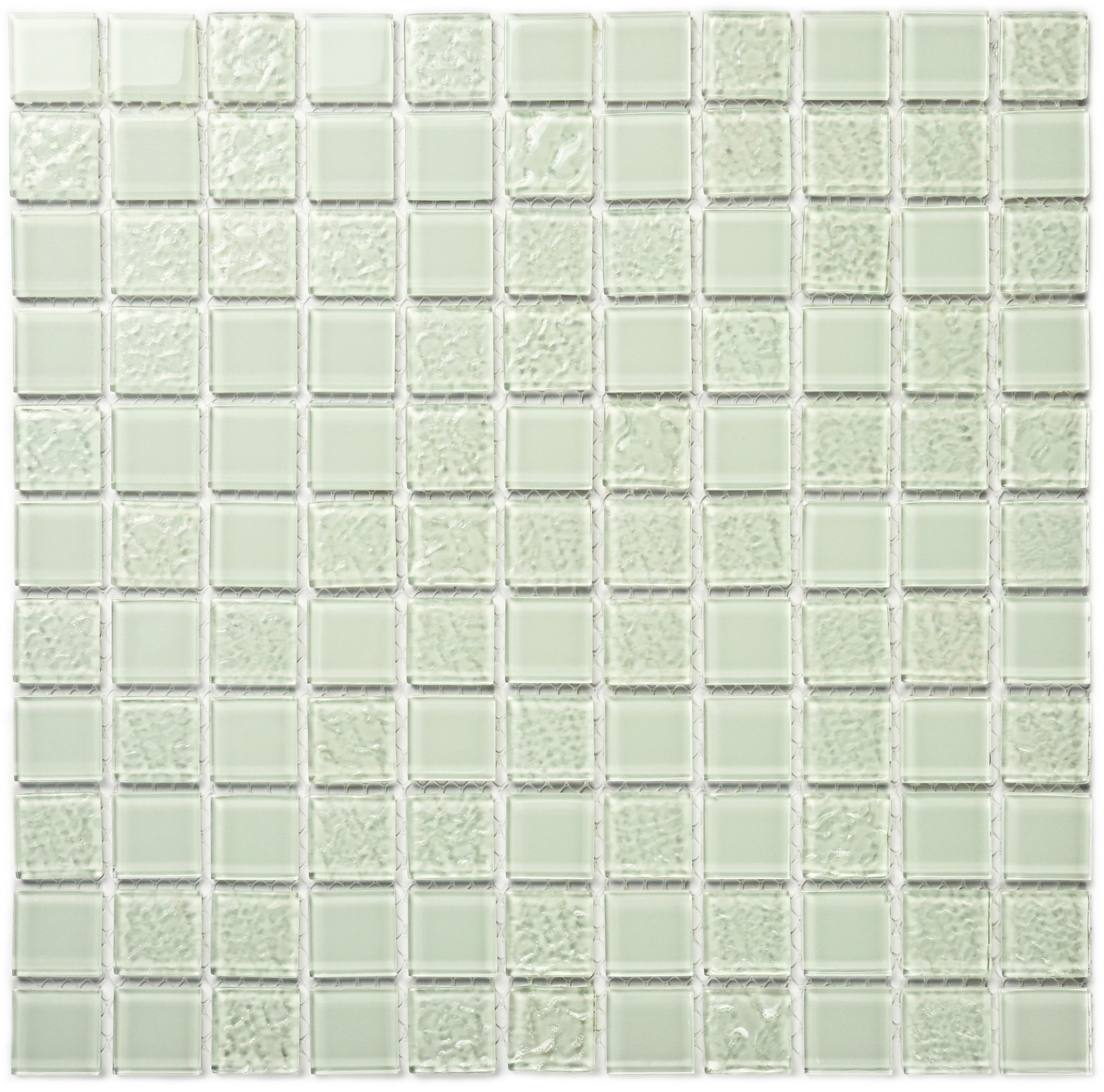 Плитка декоративная стеклянная White Rose/Белая роза 3,5*25*25 300*300 арт. 90700
