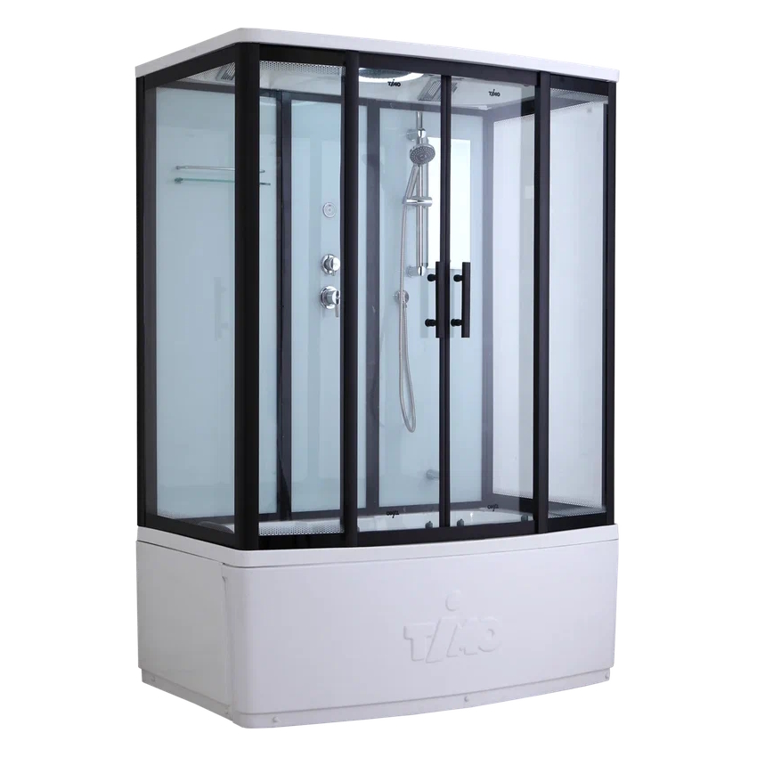Душевая кабина (душевой бокс) Timo Standart Black T-6650B, 150x88x220 арт. 174870
