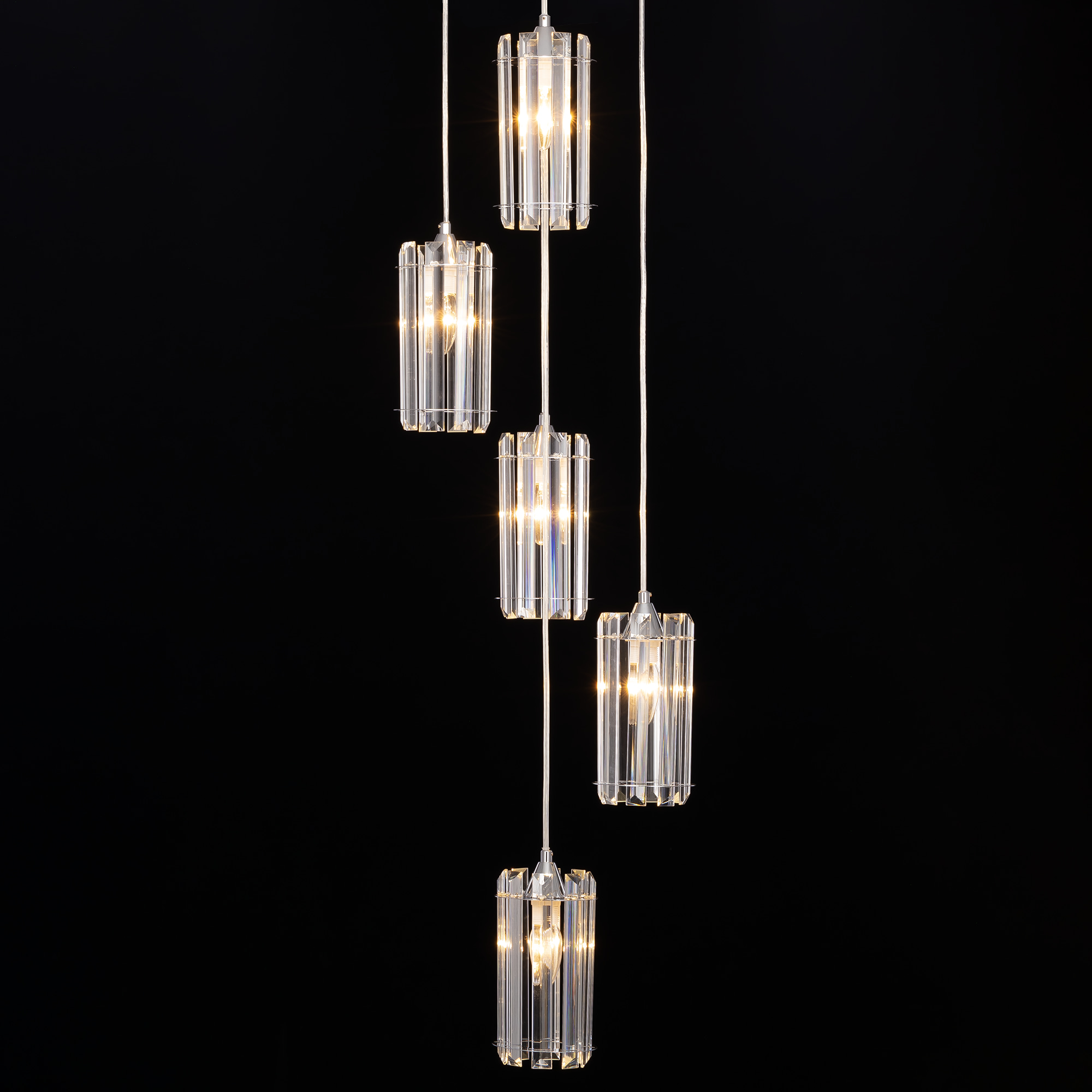 Citilux Джейн CL306051 Хрустальный подвесной светильник Хром арт. 89118