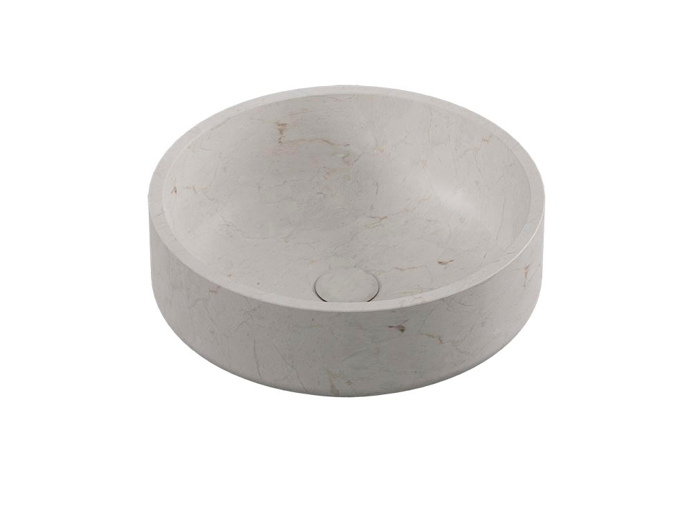 LANTIC KARON CIRCLE Раковина на столешницу 40х40х14 см, Crema Italia арт. 36660
